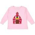 thumbnail image 3 of Inktastic Farming Large Red Barn with Hay Boys or Girls Long Sleeve Toddler T-Shirt, 3 of 5