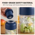 thumbnail image 5 of 28oz/44oz Rechargeable Wireless Blender Cup, 38 Stainless Steel Blades Portable Smoothie Maker, USB Charging Mini Personal Blender for Fruit Vegetable Shakes Ice Crushing, Travel Gym Office Home Use, 5 of 9