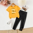 thumbnail image 2 of UAYOTSE Girls Summer Outfits Casual Lounge Set Cap Sleeve T Shirt and Elastic Waist Shorts 2 Piece Clothing Sets,Sizes 6 Years, 2 of 4