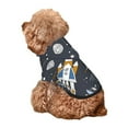 thumbnail image 2 of Yiaed Space Cars Print Dog Hoodie Security Pet Dog Costume Pets Dog Hoodie Sweatshirt with Pocket for Small Dogs-X-Small, 2 of 5