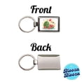 thumbnail image 4 of Kawaii Watermelon Hearts Metal Rectangle Keychain, 4 of 7