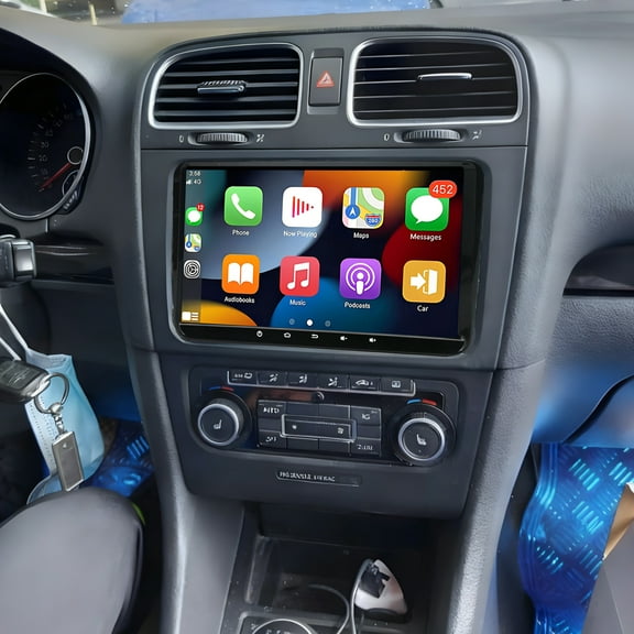 Gsuatey Car Radio for Volkswagen Golf MK6 2009-2012, 7” Touch Screen Wireless CarPlay Android Auto Head Unit GPS Navigation Bluetooth WiFi DSP SWC FM Radio with Backup Camera