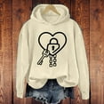 thumbnail image 2 of NMMUED Going Out Tops for Women, Plain Hoodies, Travel Hoodie, Workout Hoodies for Women, Cute Hoodies, Beige XL, 2 of 4
