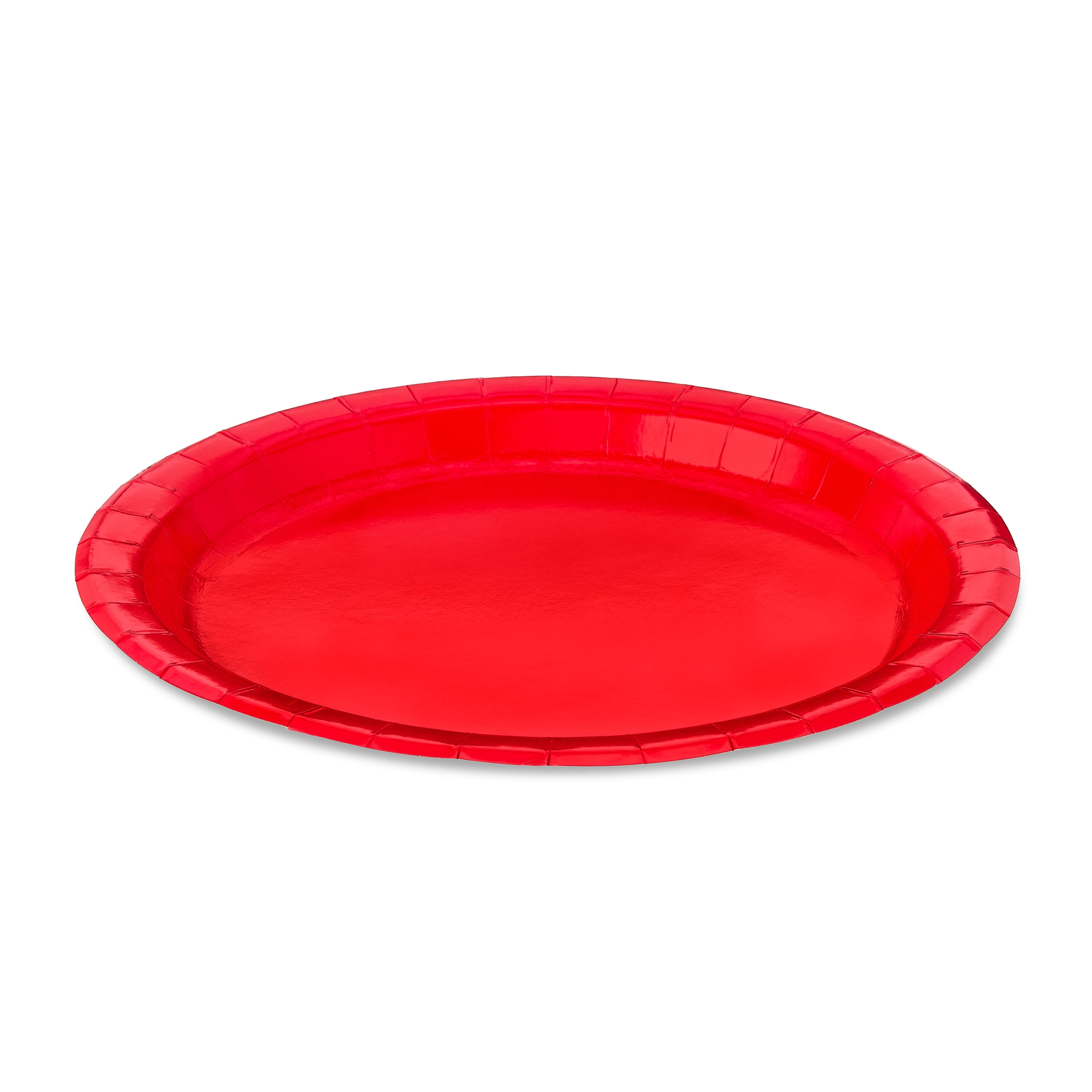 (6 pack) Disposable Paper Plates, 9", Red, 20 Count, by Way To Celebrate