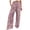 Pink, variant on SHE IS Fashion Clothing High Cut Flare Wide Leg Trousers Pants for Women Summer Fall Linen Loose Fit Trousers Pants Women 2026, Pants for Women Trendy Petite
