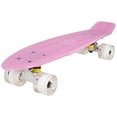 thumbnail image 5 of Rekon 22" Complete Mini Cruiser Plastic Skateboard (Glow in Dark Pink w/ LED Wheels), 5 of 8