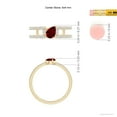 thumbnail image 4 of ANGARA Natural Tilted Pear Ruby Parallel Split Shank Ring in 14K Yellow Gold for Women (Size-6x4mm) | July Birthstone, Birthday, Anniversary, Jewelry Gift for Women | Natural Ruby Ring, 4 of 8