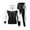 White, variant on LEKWK Tracksuit Men Color Block Athletic 2 Piece Sweatsuit Sport Activewear Zip Up Hooded Jacket and Joggers Matching Outfits for Running Workout