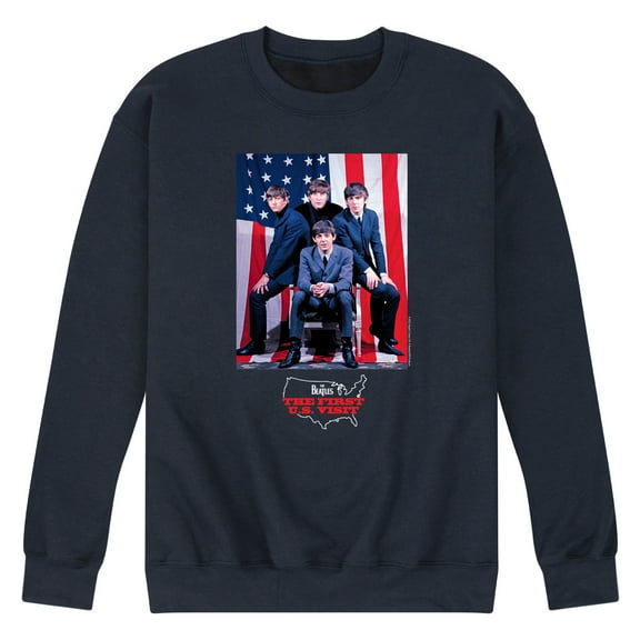 The Beatles - First USA Visit - Men's Crew Fleece Sweatshirt