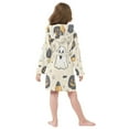 thumbnail image 7 of FORMRS Niños Bathrobe Unisex Hooded Robe Soft Plush Pajamas Sleepwear, Size 10-12T, Halloween Black Pumpkins, 7 of 7