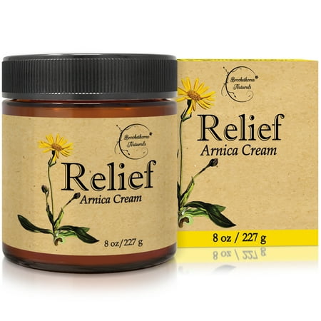 Brookethorne Naturals Relief Arnica Massage Cream for Sore Muscles 8oz