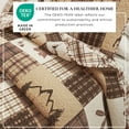 thumbnail image 3 of Great Bay Home Rustic Lodge Reversible Reversible Quilt Set With Shams (Twin, Redwood), 3 of 6