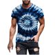thumbnail image 2 of Tops para hombre, blusas y camisas de manga corta con cuello redondo para hombre, jersey informal de moda con estampado de cuello redondo para hombre, pantalones cortos deportivos para fitness, blusa, 2 of 5