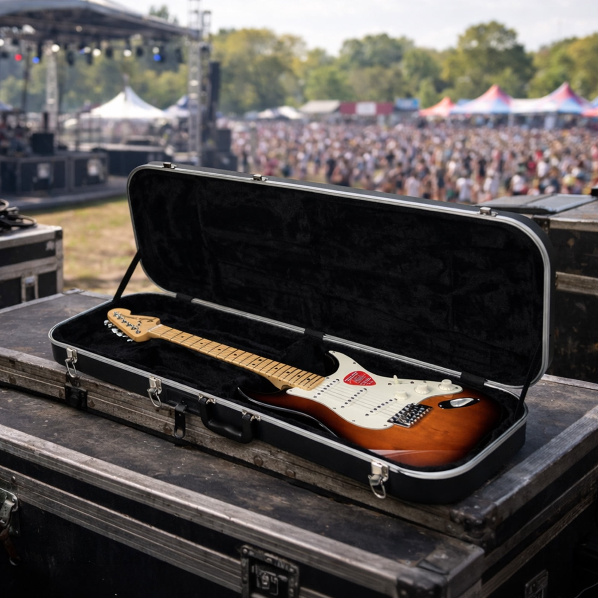 ELECTRIC GUITAR CASE standard latches and handle