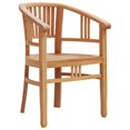 thumbnail image 2 of vidaXL 5 Piece Garden Dining Set Solid Wood Teak, 2 of 5