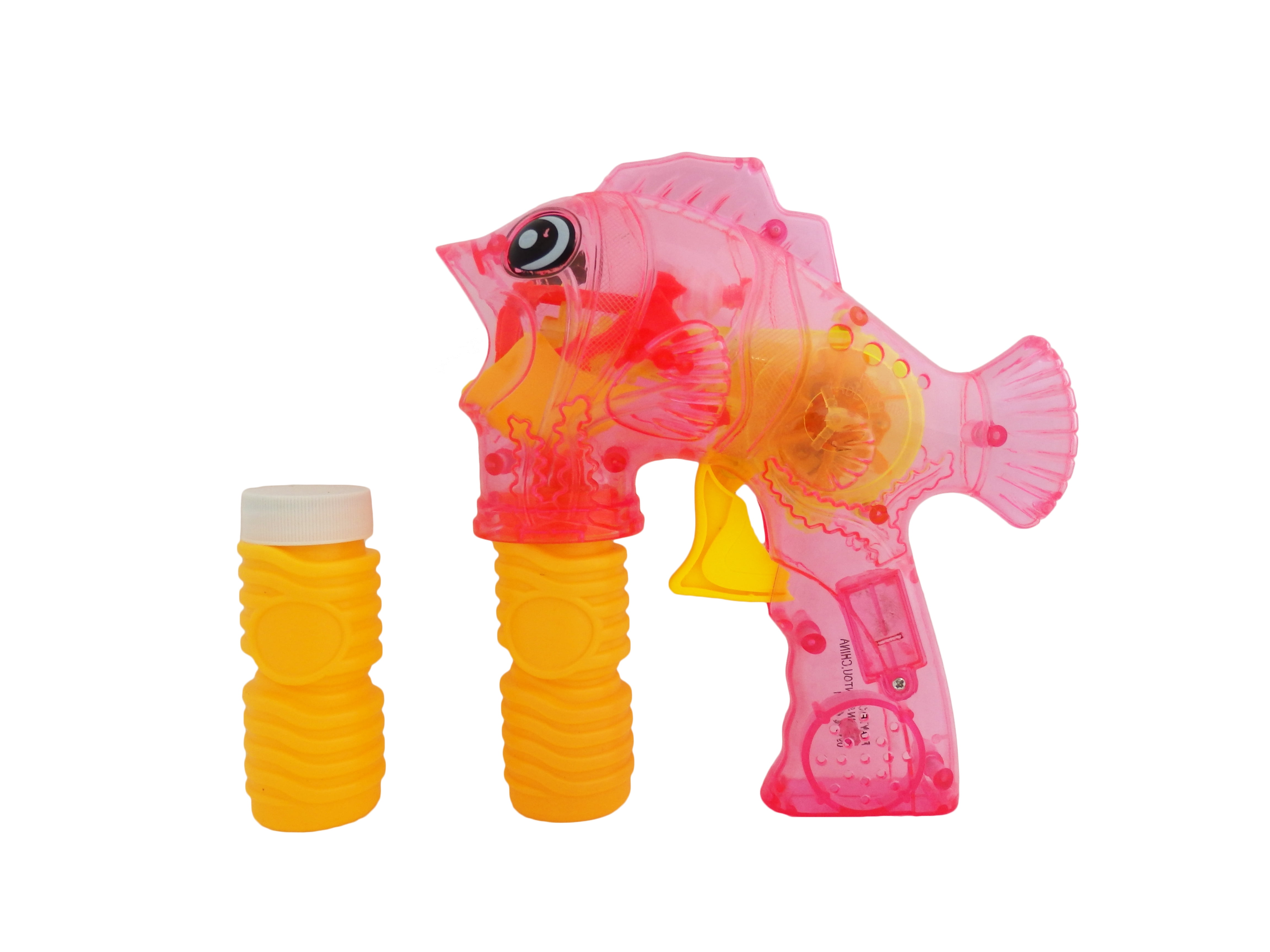 Playtek LightUp Fish Bubble Blaster, No Batteries Required!