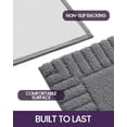 thumbnail image 4 of Bathroom Rugs 24"x36", Non Slip Bath Mats for Bathroom Floor, Ultra Soft and Absorbent Bath Rug Shower Carpet, Machine Washable, Dark Grey$$Home Decor, Kitchen, & Other, 4 of 9