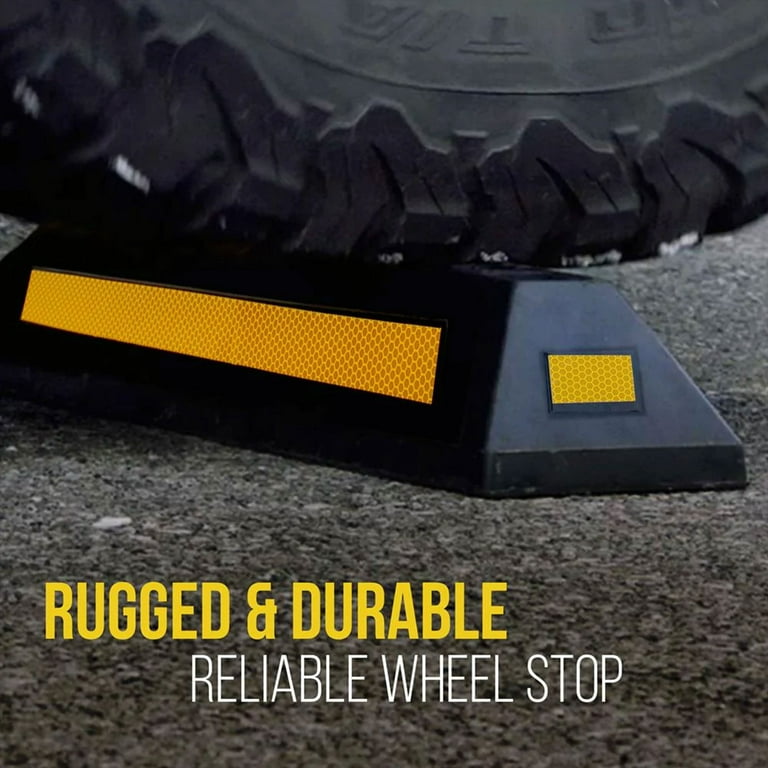 1650mm Rubber Wheel Stops Car Park Wheel Stops w/Fixings for