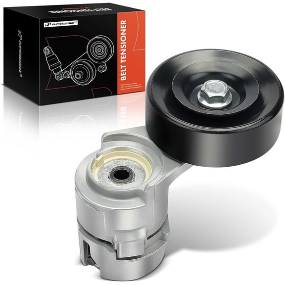 A-Premium Belt Tensioner Assembly with Pulley Compatible with Hyundai Santa Fe 2007-2009 & Kia Magentis Optima Rondo 2007-2010, V6 2.7L, Replace# 252813E011, 252813E000
