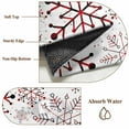 thumbnail image 6 of 8x10 Area Rugs for Living Room, White Snowflake Christmas Non Slip Area Rugs for Kitchen Bedroom Entryway, Xmas Winter Abstract Art Washable Carpet Runner Rug Floor Mats for Bedroom Home Decor, 6 of 9