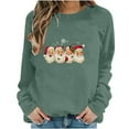 thumbnail image 4 of Birdeem Sweat à Capuche pour Femmes, Couleur Unie, Col Rond, Manches Longues, Design Graphique, 4 of 6