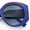 Blue Red - Smoke, variant on Womens Oversize Round Thick Temple Plastic Designer Fashion Diva Sunglasses Blue Green - Smoke