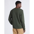 thumbnail image 2 of Free Assembly Men's Everyday Cotton Tee with Long Sleeves, Sizes XS-3XL, 2 of 2