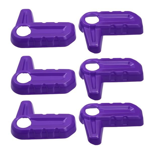 Cubierta de la manija del interruptor de extracción del techo rígido para Jeep Wrangler JL JLU 2018-2023 para la decoración del pestillo del panel Freedom Accesorios interiores 6 piezas púrpura
