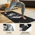 thumbnail image 4 of Black Gothic Cat Rose Moon Pattern Hot Yoga Mat Towel Non Slip for Hot Yoga - Quick-Drying Yoga Mat Cover with 4 Corner Pockets with Travel Bag - Hot Yoga Towel Non Slip 70"x26", 4 of 6
