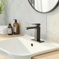 thumbnail image 4 of Single Hole Single-Handle Bathroom Faucet in Matte Black, 4 of 15