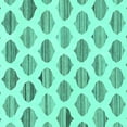 thumbnail image 1 of Ahgly Company Machine Washable Indoor Square Solid Turquoise Blue Modern Area Rugs, 3' Square, 1 of 4