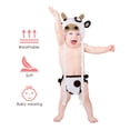 thumbnail image 2 of KAKOWELY Conjunto de 2 piezas para bebé recién nacido, gorro y pantalones de ganchillo elásticos, disfraz de fotografía para bebé niño y niña, 2 of 5