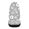 thumbnail image 3 of Uourmeti Floral Gray White Car Seat Cover Soft Seat Covers for Cars Logo Customization Anti-Scratch 1 Piece Compatible with Suv Auto, 3 of 6