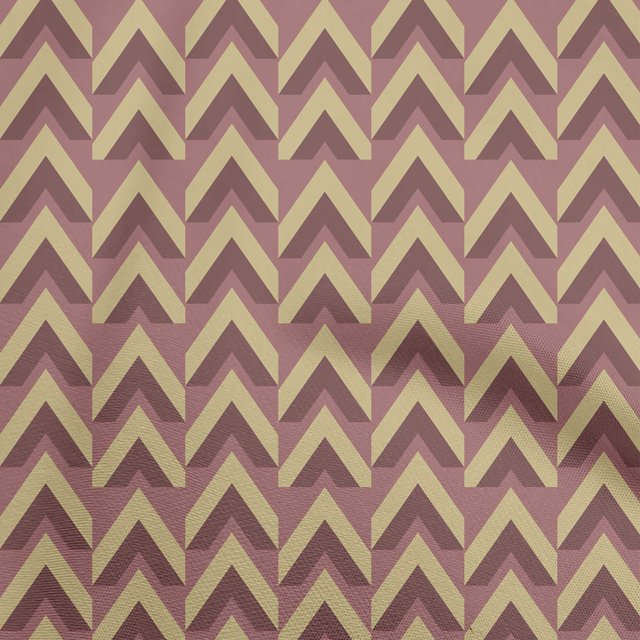 oneOone Rayon Light Brown Fabric Geometric Craft Projects Decor Fabric Printed By The Yard 56 Inch Wide