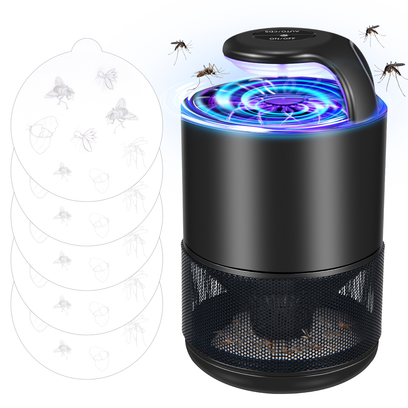 Jinyi Bug Zapper Indoor,Fly Traps Indoor for Home,Mosquito Zapper with Auto Suction to Catch Mosquito Bug Moths Gnats