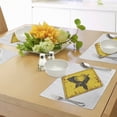 thumbnail image 4 of Ambesonne Shark Place Mats Set of 4, Caution Sgn Sharp Teeth, Standard Size, Earth Yellow Grey, 4 of 6