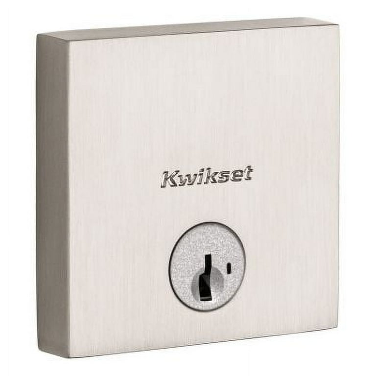 Kwikset Signature Series 258 Satin Nickel Low Profile Deadbolt