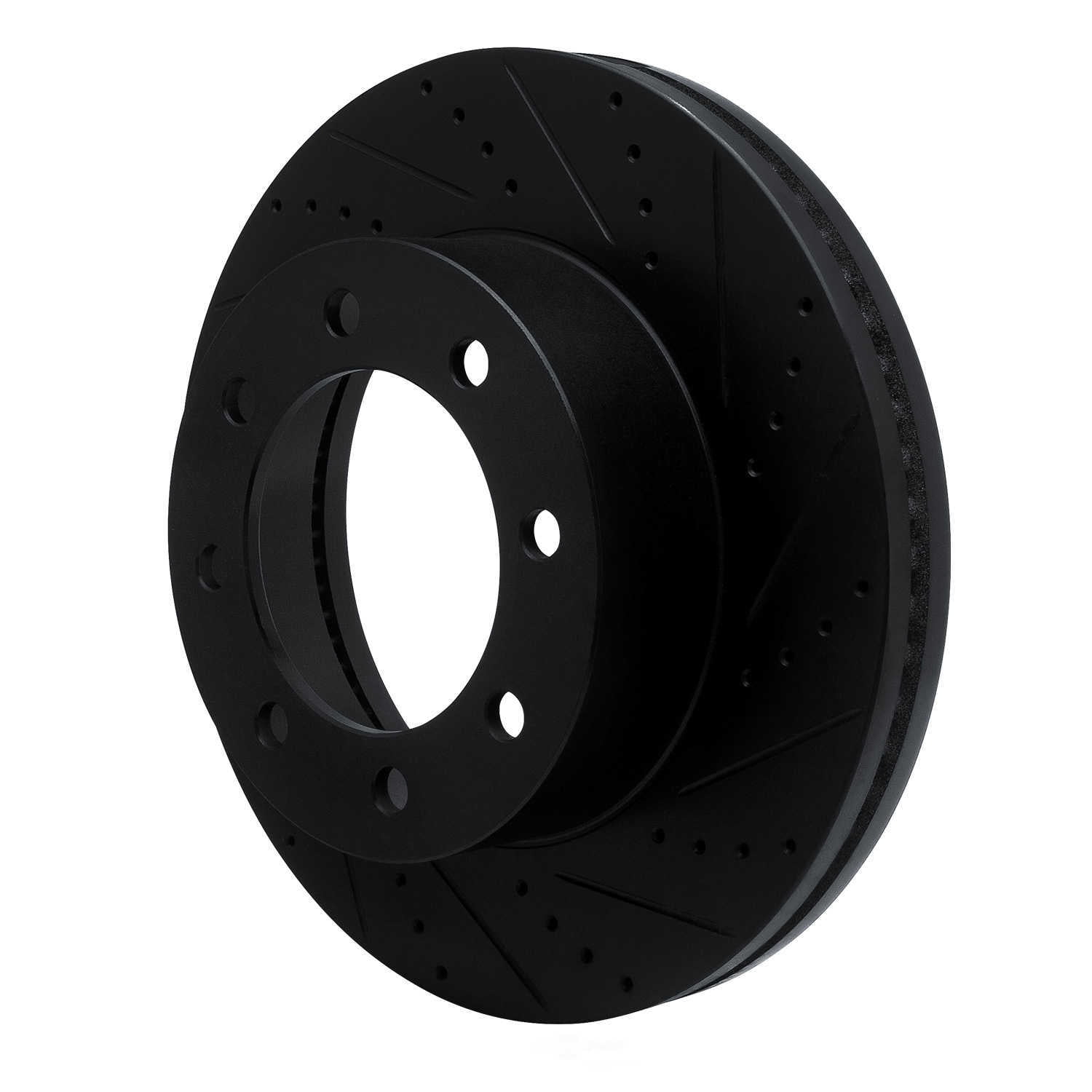 Dynamic Friction Company 633-54223R DFC Brake Rotor - Drilled And Slotted - Black