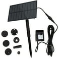 thumbnail image 6 of Tersarium 1 Set Solar Water Fountain Pump Solar Powered Fountain Pumps Outdoor Bird Bath Pool Hoses Silent Pond Water Pump for Pool Patio, 6 of 10