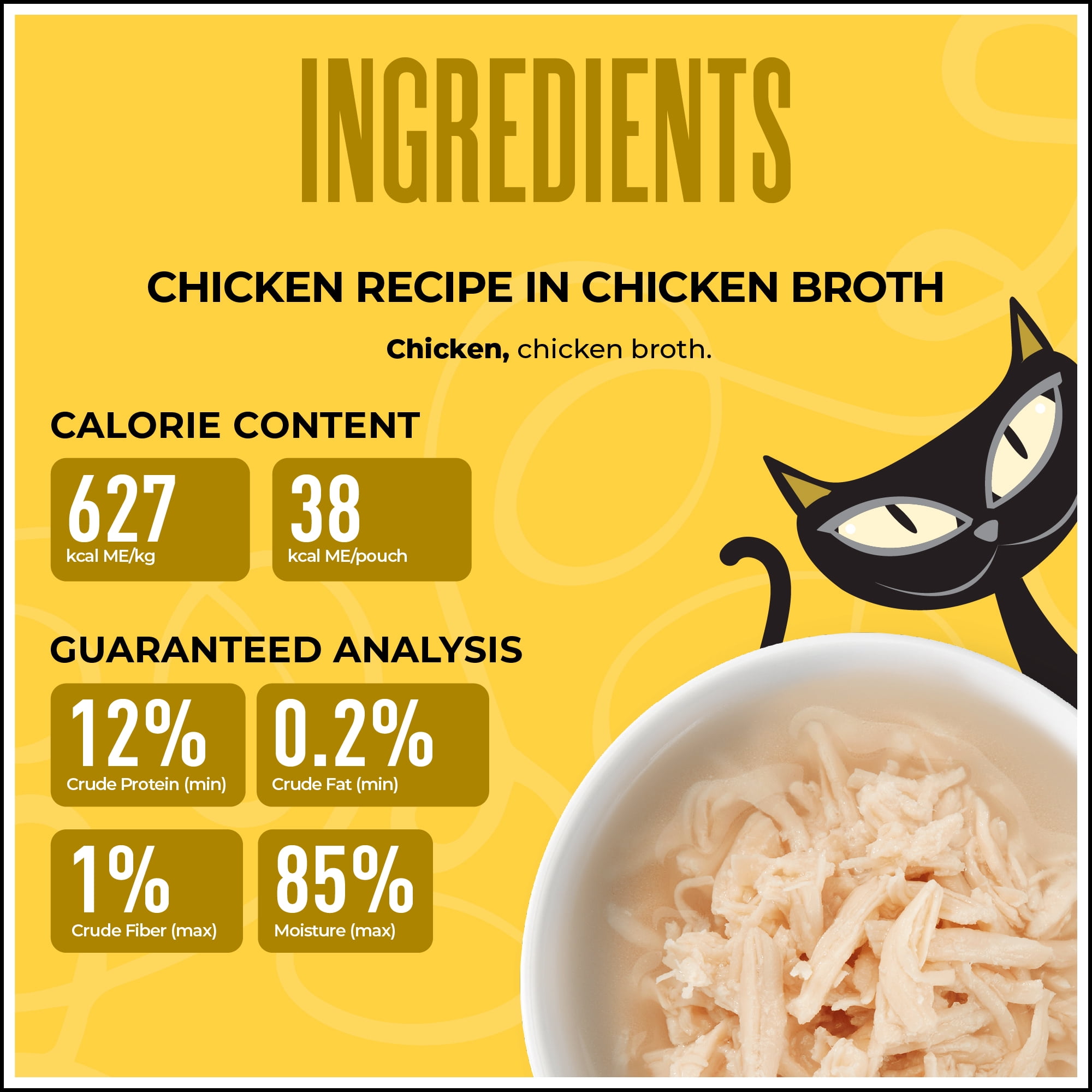 Tiki Cat Born Carnivore Complements Wet Cat Food Topper, Chicken, 2.1 oz. Pouch