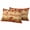 Yellow Orange, variant on Fall Leaves Outdoor Pillow Covers 20"x12" Set of 2,Waterproof Throw Pillow Covers for Patio Furniture,Autumn Thanksgiving Fox Hedgehog Owl Retro Decorative Cushion Pillowcases for Garden Couch Sofa