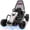Black, variant on 24V Electric Go Kart for Kids, Drift Kart w/Dual 200W Motors, 11 MPH, Front EVA Wheel & Metal Frame, Outdoor Ride on Toy w/Music & Lights, 2 Speed, 5 Point Harness, Crazy Cart for Ages 6-12, Black