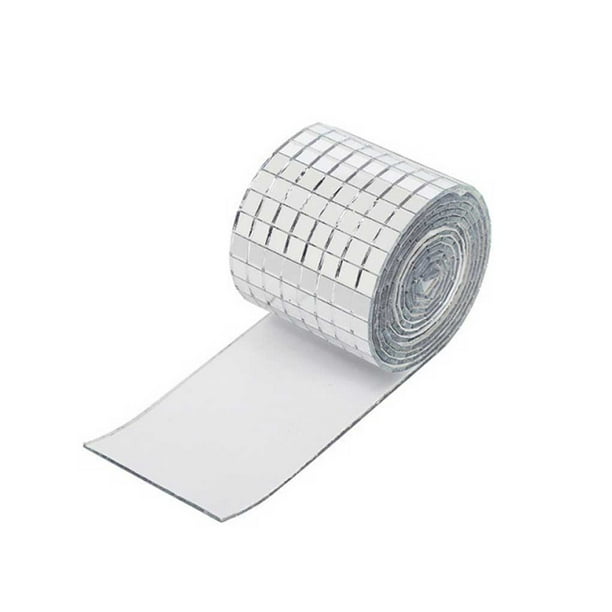 Inteprter Adhesivo para pared de azulejos, barra de oficina, autoadhesivo, pegatina de vidrio extraíble, espejo de baño, decoración de Decoración Plata