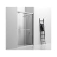 thumbnail image 3 of Elegant Kitchen and Bath Semi-frameless shower door 48 x 76 Brushed Nickel, 3 of 8