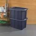 thumbnail image 5 of Sterilite 30 Gallon Latching Tuff1 Tote, Rugged Plastic Bin with Lid, Dark Blue, 4 Count, 5 of 10