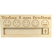 Today I Am Feeling Sign - Emoji Mood Chart, Daily Feelings Tracker for Kids & Adults, Therapy, Autism and Classroom Decor, School Counselor and Teacher Supplies, Nonverbal Communication Tool