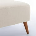 thumbnail image 5 of Vesper Milky White Textured Polyester Boucle Fabric Accent Chair, 5 of 10