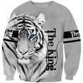 thumbnail image 4 of 2023 Spring Round Neck Shirt Casual Men's Sweatshirt 3D Printed Long Sleeve Round Neck Sweatshirt Lion Pattern Clothes, 4 of 5