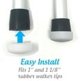 thumbnail image 2 of 12 PCS Top Glides Walker Glide Covers for Rubber Walker Tips (sold separately) - 6 Pairs (White), 2 of 4