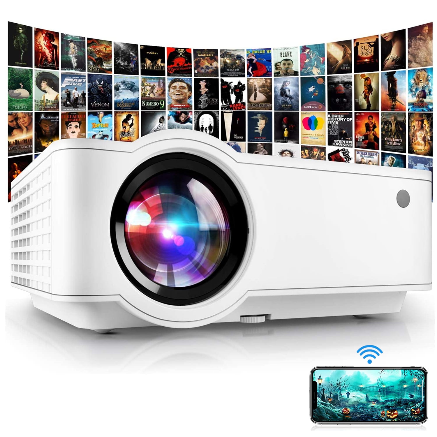 DOOSL 5G Wi-Fi Projector, 14000 Lumen Native 1080P Pakistan Ubuy